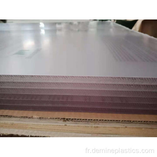 Feuille de plastique de 10 mm feuille de polycarbonate solide transparente